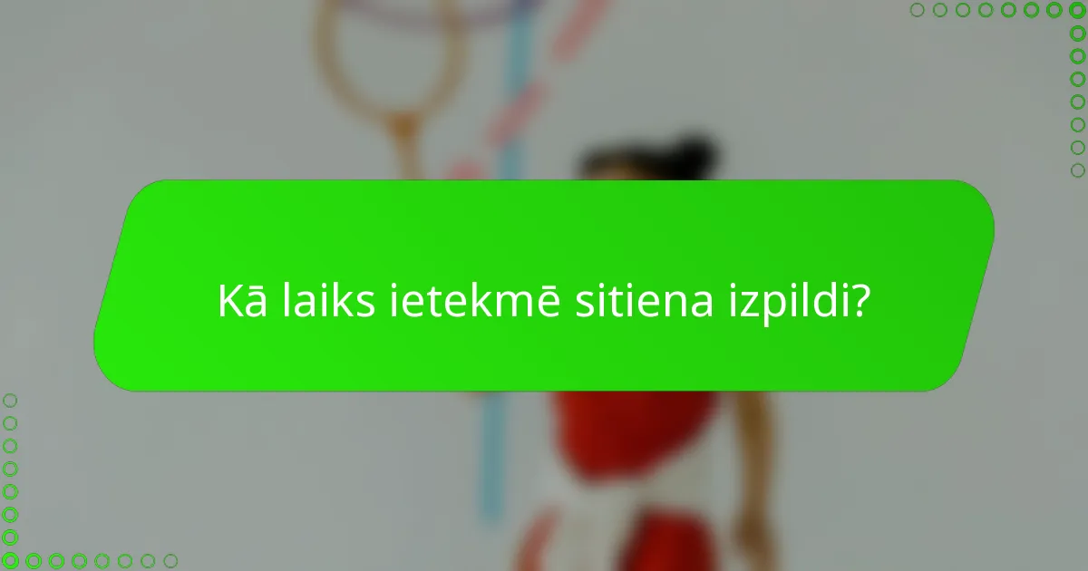 Kā laiks ietekmē sitiena izpildi?